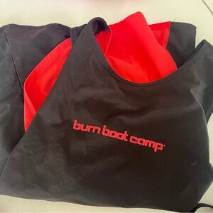 Burn Boot Camp Women's Black and Red Tank Top